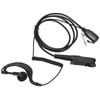 G Shape Earpiece PU Cable Walkie Talkie Earpiece with Mic