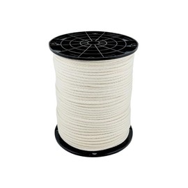 QNR 3/16" Cotton Blend Rope - 500 ft Spool | Polyester Reinforced - Low Stretch - Improved Knotting and Gripping