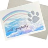 Pet Sympathy Card with Envelope (5X7 Inches and Message Inside)