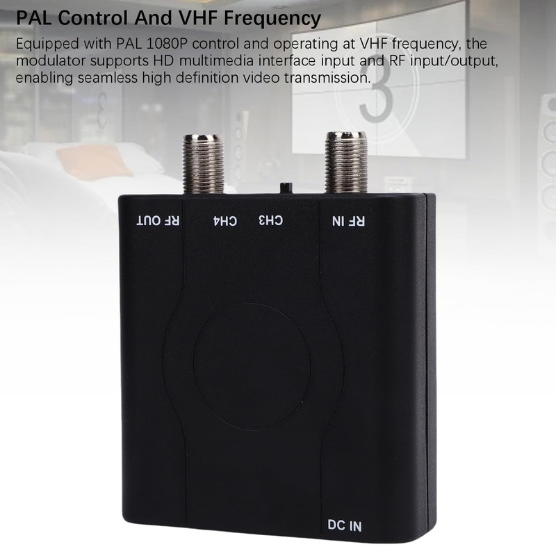 ASHATA HDMI RF Modulator Coax Converter, HDMI Modulator HDM61 1080P
