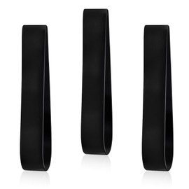 ERETOW Firefighter Helmet Bands, Heavy Duty Rubber Helmet Strap for Fire Helmets and Hard Hats Fits Modern & Traditional Styles, Holds Firefighting Accessories, Black, 3 Pack