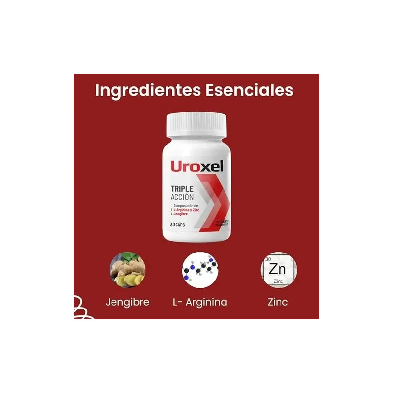 2 Pack Uroxel L-arginina Apoyo Próstata 21 Caps
