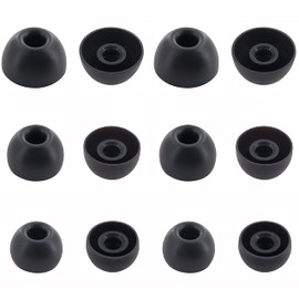 ALXCD Eartips Compatible with Beats Studio Buds, S/M/L 3 Sizes 6 Pairs Soft Silicon Earbuds Tips Replacement Ear Tips Same as Original, Compatible with New Beats Studio Buds, Black