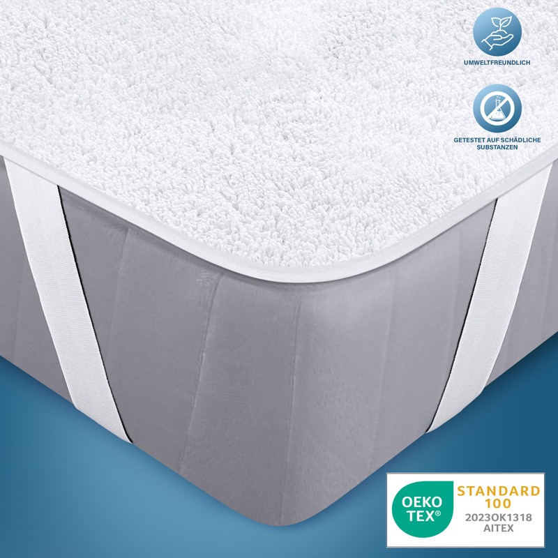 Utopia Bedding Waterproof Strap Mattress Protector King Size 150 x