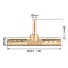 sourcing map Tee Brass Barb Fitting Reducer 3 Way, Fit
