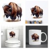 Bison Stickers, Forest Animal Mugs & Cups, Covering Marks, Car