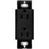 Lutron Claro 15 Amp Duplex Outlet, SCR-15-MN, Midnight