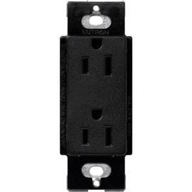 Lutron Claro 15 Amp Duplex Outlet, SCR-15-MN, Midnight