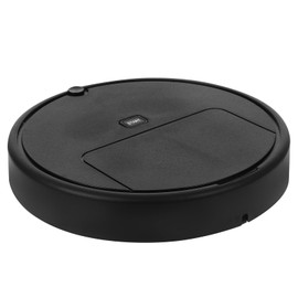 balacoo Cartoon Clean Robot Electric Cleaning Robot - Simulation Vacuum Cleaner, Automatic Catcher, Cleaning Robot, Pretend Game, Diameter 23CM, Black Toddler Vacuum