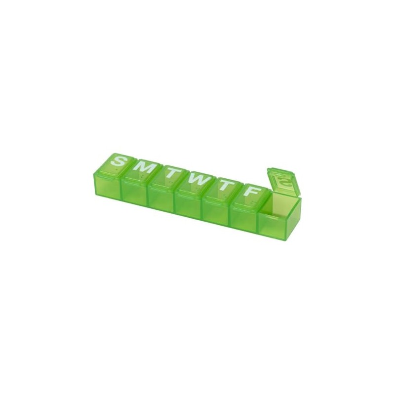 Apothecary 67004 Pastillero Semanal Pequeño, Tipo Rectangular, Surtido