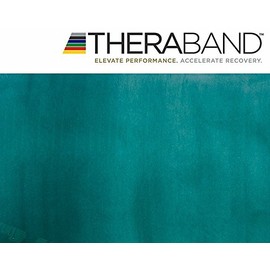 Thera-Band® Original exercise band + free exercise book, approx. 3 m long (green)