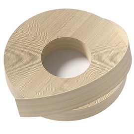 Birch Plywood Veneer Roll Wood Veneer Edge Banding,1/2 inch*25ft Edge Banding, Iron on with Hot Melt Adhesive, Flexible Wood Tape Sanded to Perfection. Easy Application Wood Edging