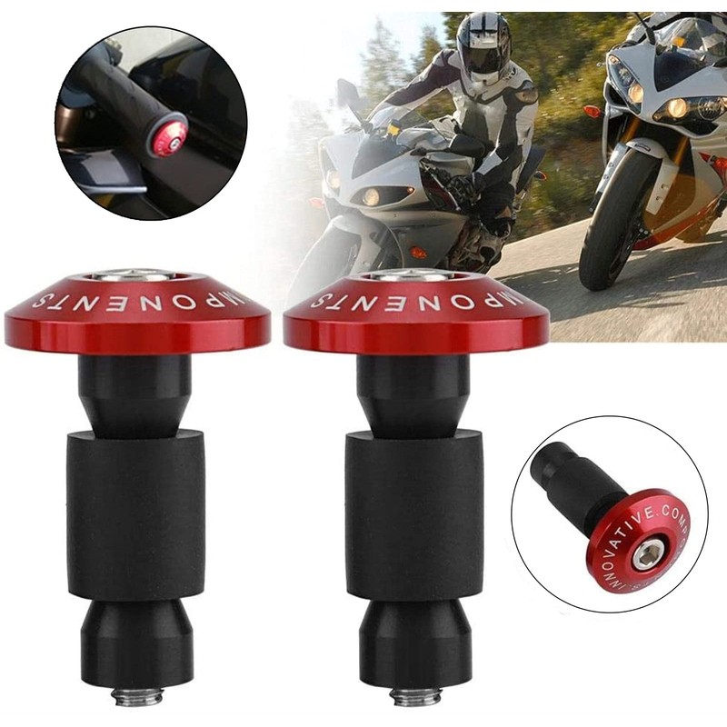 SAMCOS Anti-Collision Motorcycle 7/8'' Handlebar End Weight Handlebar Grip Cap