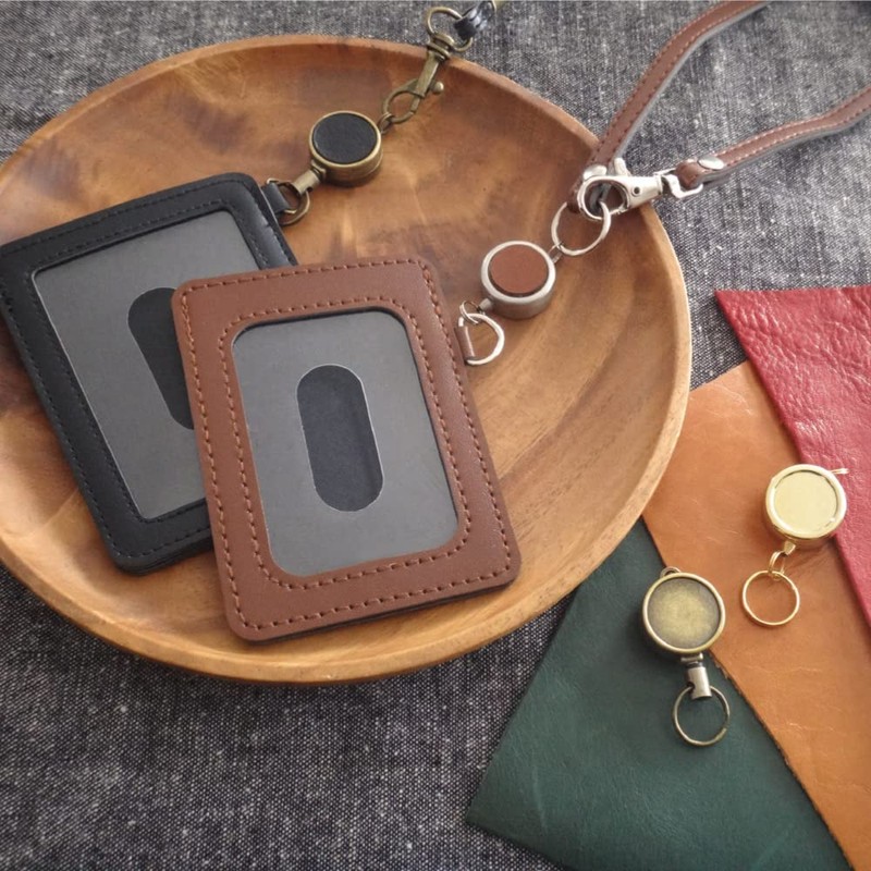 [大王製作所] リールキーホルダー 3個入 小型 収納式リールキー 頑丈 ミニ 鍵 ストラップ IDカード