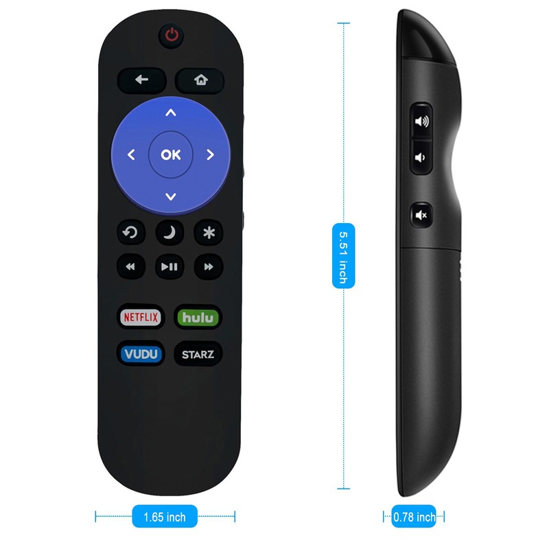 101018E0011 Replacement Remote Control Applicable for Element Roku TV E4SW5518RKU