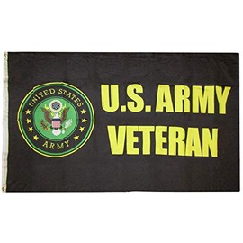 American Wholesale Superstore 3x5 U.S. Army Veteran Emblem 100D 3'x5' Premium Quality Heavy Duty Printed Polyester Flag