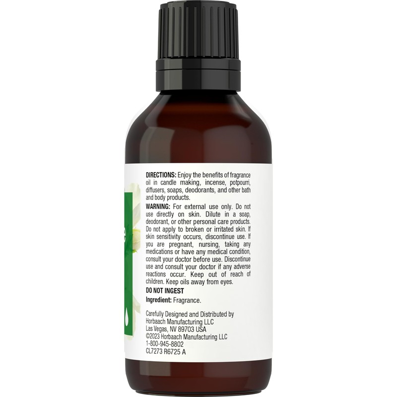 Horbäach Jasmine Fragrance Oil | 1 fl oz (30ml) |