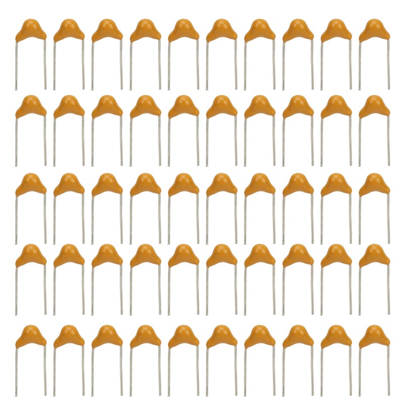 50pcs 100nF 50V Multilayer Monolithic Ceramic Capacitor 5.08mm for RC