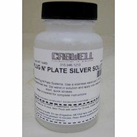 Caswell Plating 4 oz Plug N Plate  Silver Metal Plating Solution (Refill)