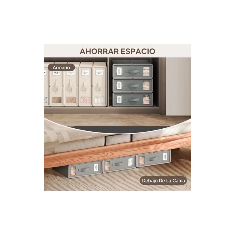 VIOPY Organizador De Sabanas, 4 Piezas Cajas De Almacenamiento
