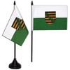Flaggenfritze Saxony Table Flag + Free Sticker
