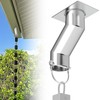 Famiron Rain Chain Gutter Adapter Kit for Drains Not Directly