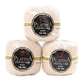 Olympus Platinum Lace Yarn #40, 1.8 oz (50 g), 3 Ball Set, 804 (Generated)