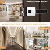 Probrico Heavy Duty Square Door Handle with Black Leather Hand