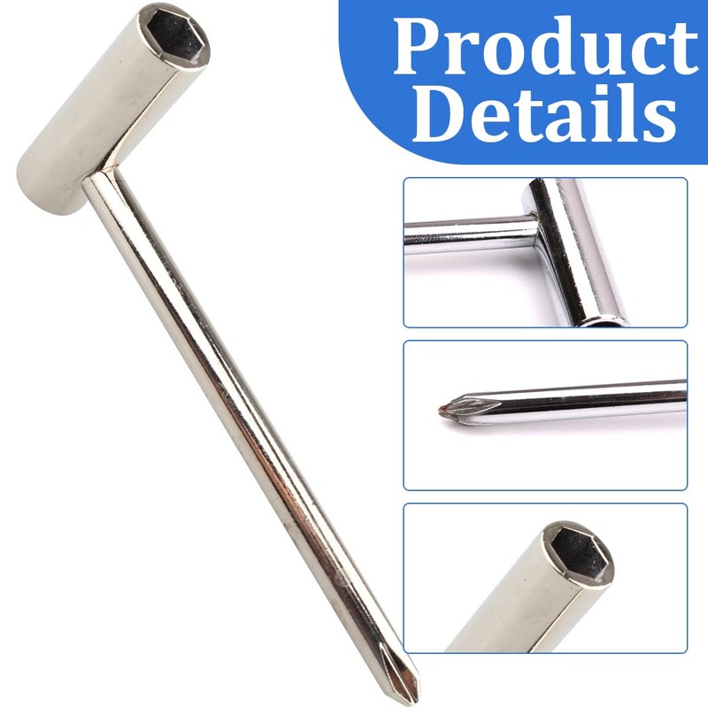 Guitars Truss Rod and Screwdriver for Luthier Silver