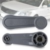 Pair Left & Right Window Winder Handle for Toyota Landcruiser