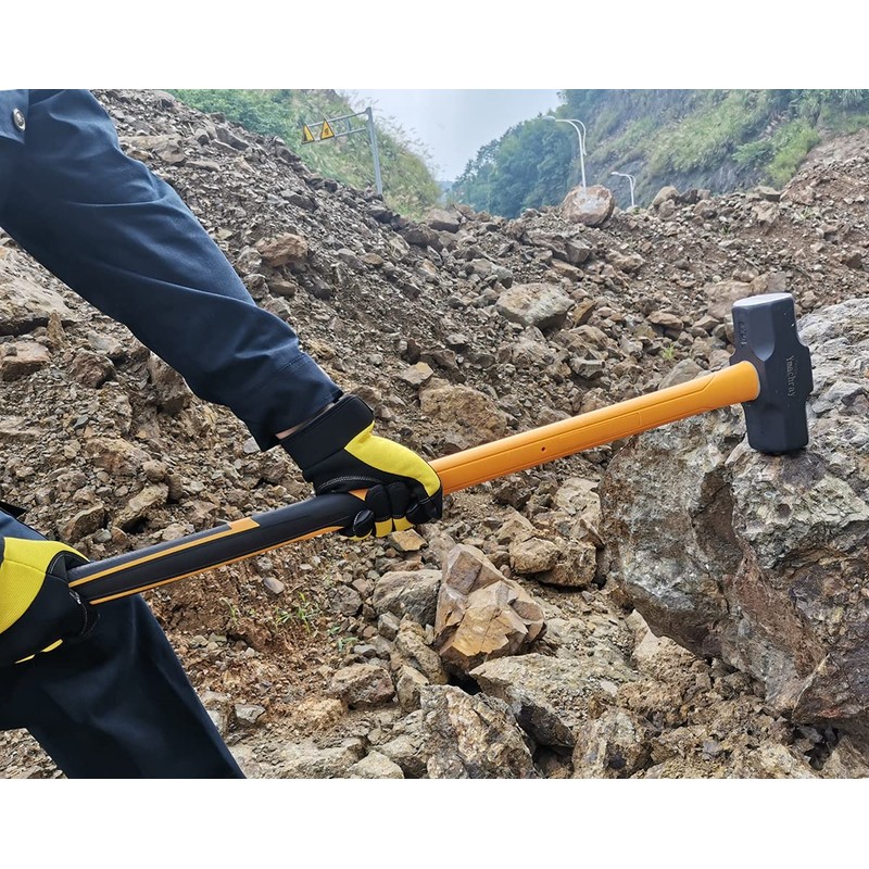 10 LB Sledge Hammer with Heavy Duty Construction, 35-Inch Fiberglass