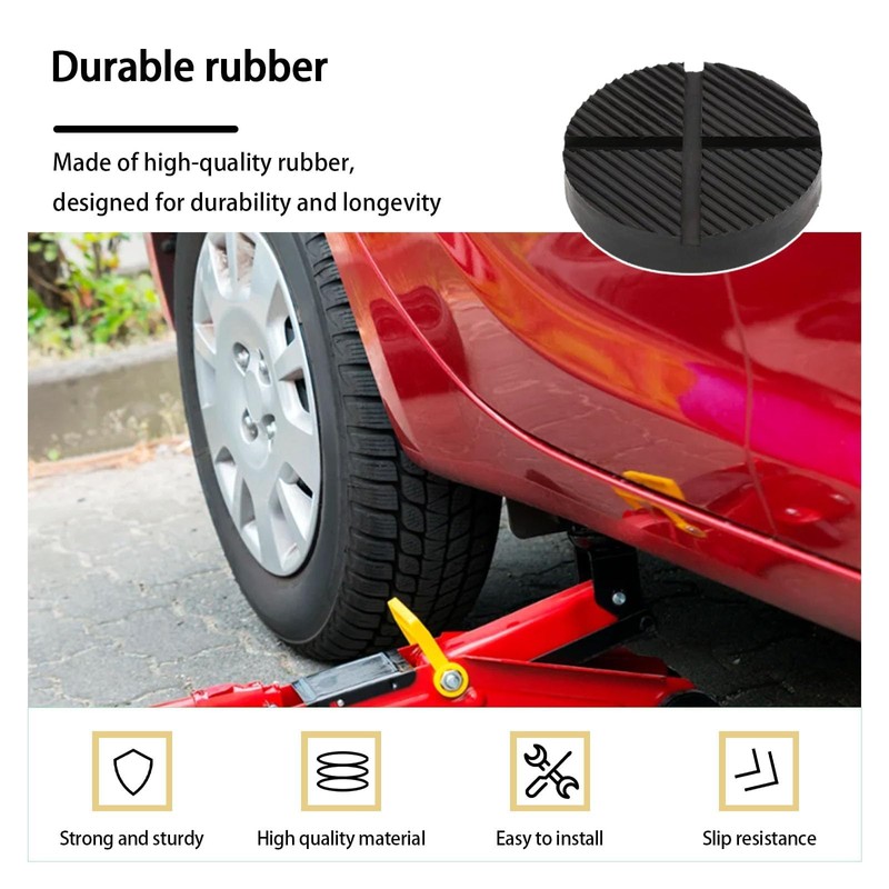 Floor Jack Rubber Pad, Universal Thickened Rubber Clamp Welding Jack