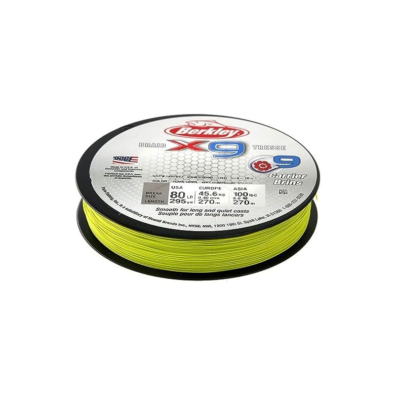 Berkley X9 Flame Green Braided Cord