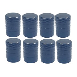 8 Pack Universal Black Tire Valve Stem Caps Covers Corrosion Resistant Aluminum Tire Valve Cap Set for Cars Trucks Motorcycles SUVs and Bikes Tire Valve
