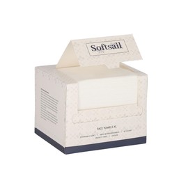 SOFTSAIL Handtücher Aus Viskose Einweghandtücher 50 Stück Make Up Entfernungstücher Trocken Weich Biologisch Abbaubar 2 Seiten XL