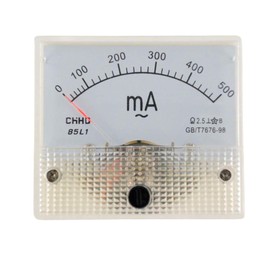 WITTKOWARE Analogue Recessed Meter with Pointer 64 x 56 mm AC Ammeter Measuring Range 0 to 500 mA/AC