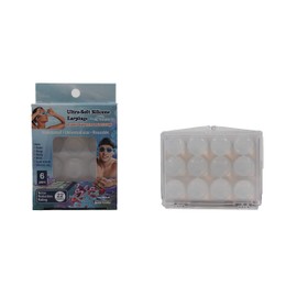 Top Med Soft Silicone Earplugs Value Pack, 6 Pairs Original Moldable Silicone Putty Ear Plugs for Sleeping, Snoring, Swimming, Travel