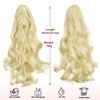 Dcbaboo Ponytail Extension, Ponytail Hairpiece, Braid Extension with Clip, Wavy