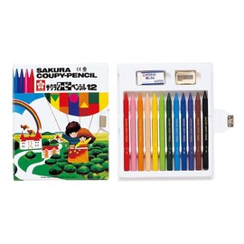 サクラ クーピーペンシル12色 ソフトケース