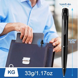 HYVO Telecamera Penna 1080P HD con Registrazione Audio e Video, Mini Videocamera Portatile con OTG e Rilevamento del Movimento, Perfetta per Riunioni, Lezioni e Uso in Ufficio