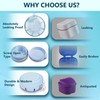 Denture Case with Brush & Portable Toothbrush Box, 100% No-Leak