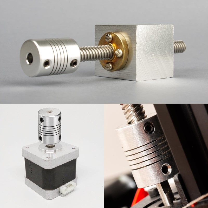 QUARKZMAN Pack of 5 Aluminium Alloy Shaft Coupling 6 mm