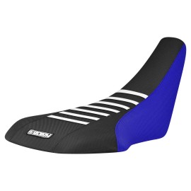 Suzuki LTZ 400 Z400 Gripper Seat cover 2003-2008   BLUE/BLACK/WHITE ribs #207