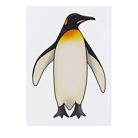 'Emperor Penguin' Temporary Tattoo - Water Resistant, Skin-Safe, Non-Toxic Transfer (TO00032347)
