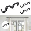 Kowibcl Heavy Duty Curtain Rod Brackets, Fits up to 1