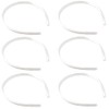 Pack of 6 x Alice Bands [White]