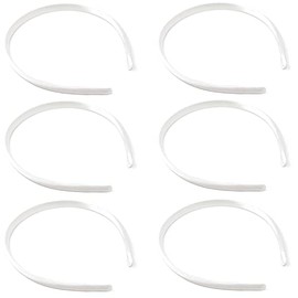 Pack of 6 x Alice Bands [White]
