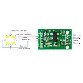Heemol HX711 Load Cell Modules, Pressure Sensor Modules, 24 Bit Precision A/D Module for DIY 6 Pieces