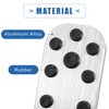 X AUTOHAUX Anti Slip Aluminum Alloy Car Interior Foot Pedal