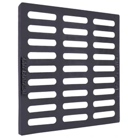 DOONARCES 19.7x19.7'' Outdoor Drain Cover Black Cast Iron Drain Grate Heavy Duty Square Sewer Cover DrainStrainers for Outdoor Sewer Drainage